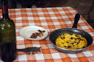 Omelette with truffle
